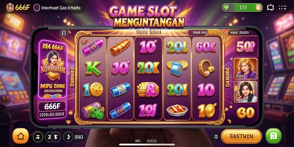 Tampilan menarik dari permainan Slot 666F dengan fitur bonus.