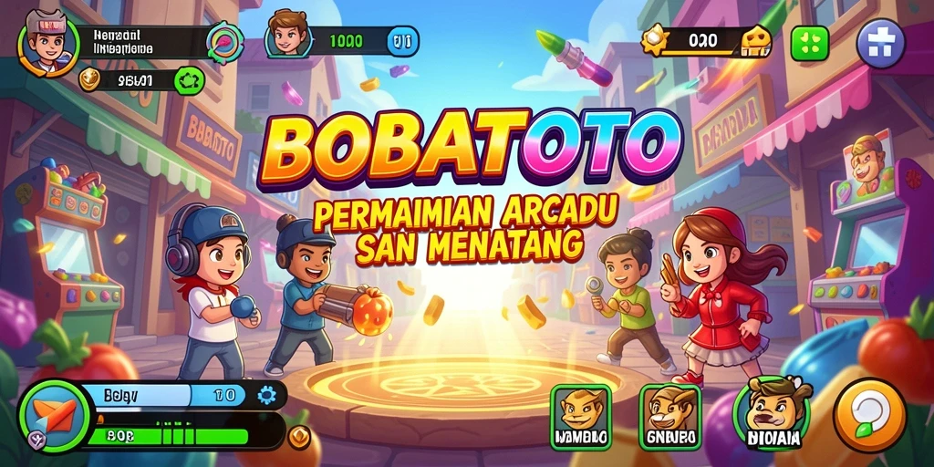 Screenshot BOBATOTO menampilkan aksi cepat dan grafis menawan dalam gameplay Arcade.