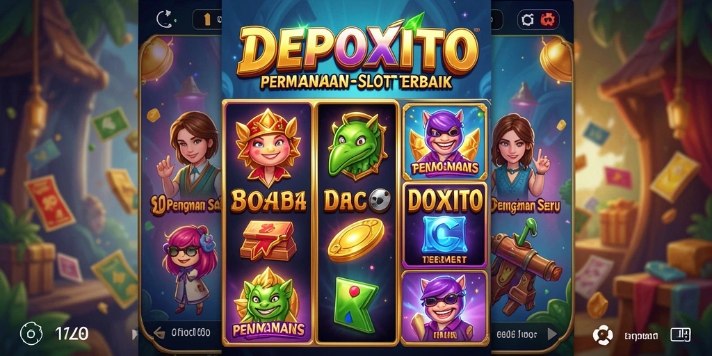 Tampilan gameplay DEPOXITO yang menarik dan penuh warna.