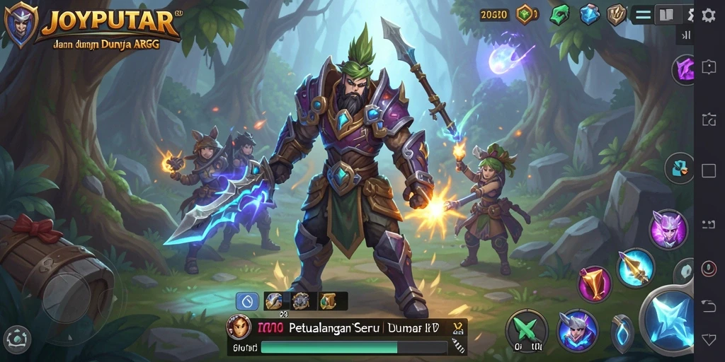 Tampilan gameplay seru dan menantang di JOYPUTAR.