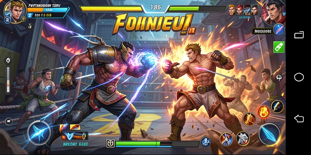 Tampilan gameplay seru dari MDG188 yang penuh aksi fighting.
