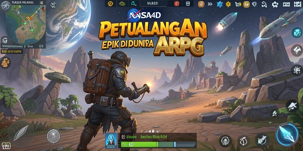 Tangkapan layar gameplay dari NASA4D menampilkan aksi pertempuran yang mendebarkan.
