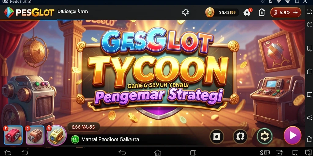 Tangkapan layar PESGSLOT menampilkan elemen permainan Tycoon yang menarik.